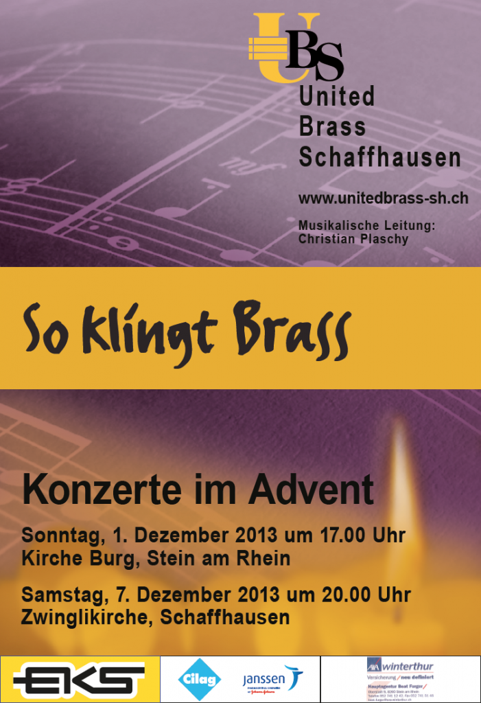 Plakat Konzerte im Advent